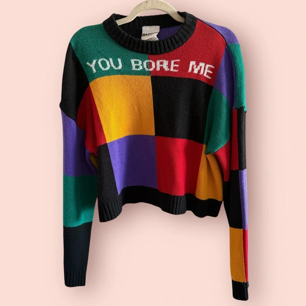 The Ragged Priest You Bore Me Colorblock Sweater - Picture 3 of 6